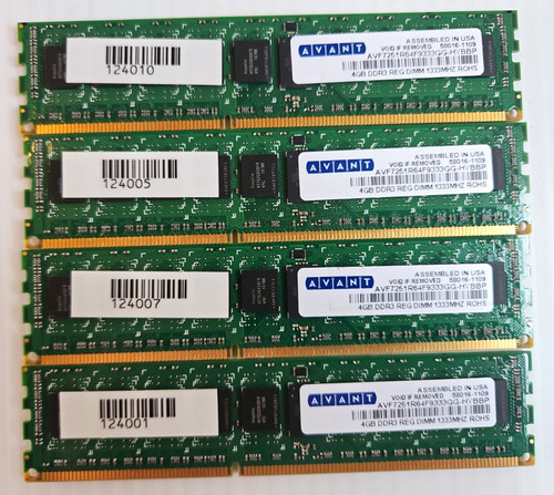 16gb four 4gb - 4gb, ddr3